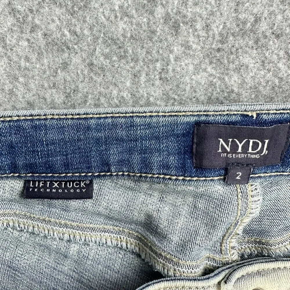 NYDJ Not Your Daughters Jeans Womens 2 Margot Girlfriend Equinox Wash Lift Tuck